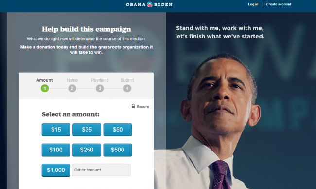 Obama campaign web marketing